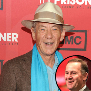 Sir Ian McKellan, John Key Sir Ian McKellan, John Key